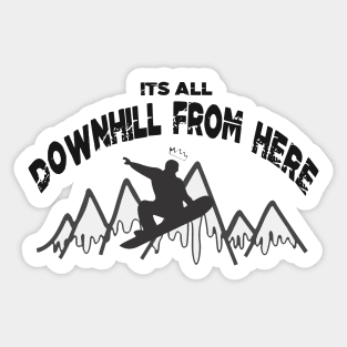 Downhill Sticker